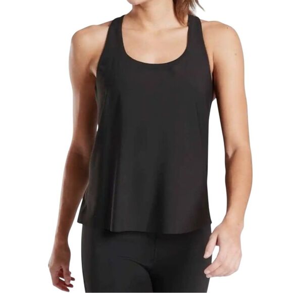 NWT Athleta Black 2-in-1 Ultimate Support Tank Top, built-in sports bra, XS. New - Picture 2 of 10
